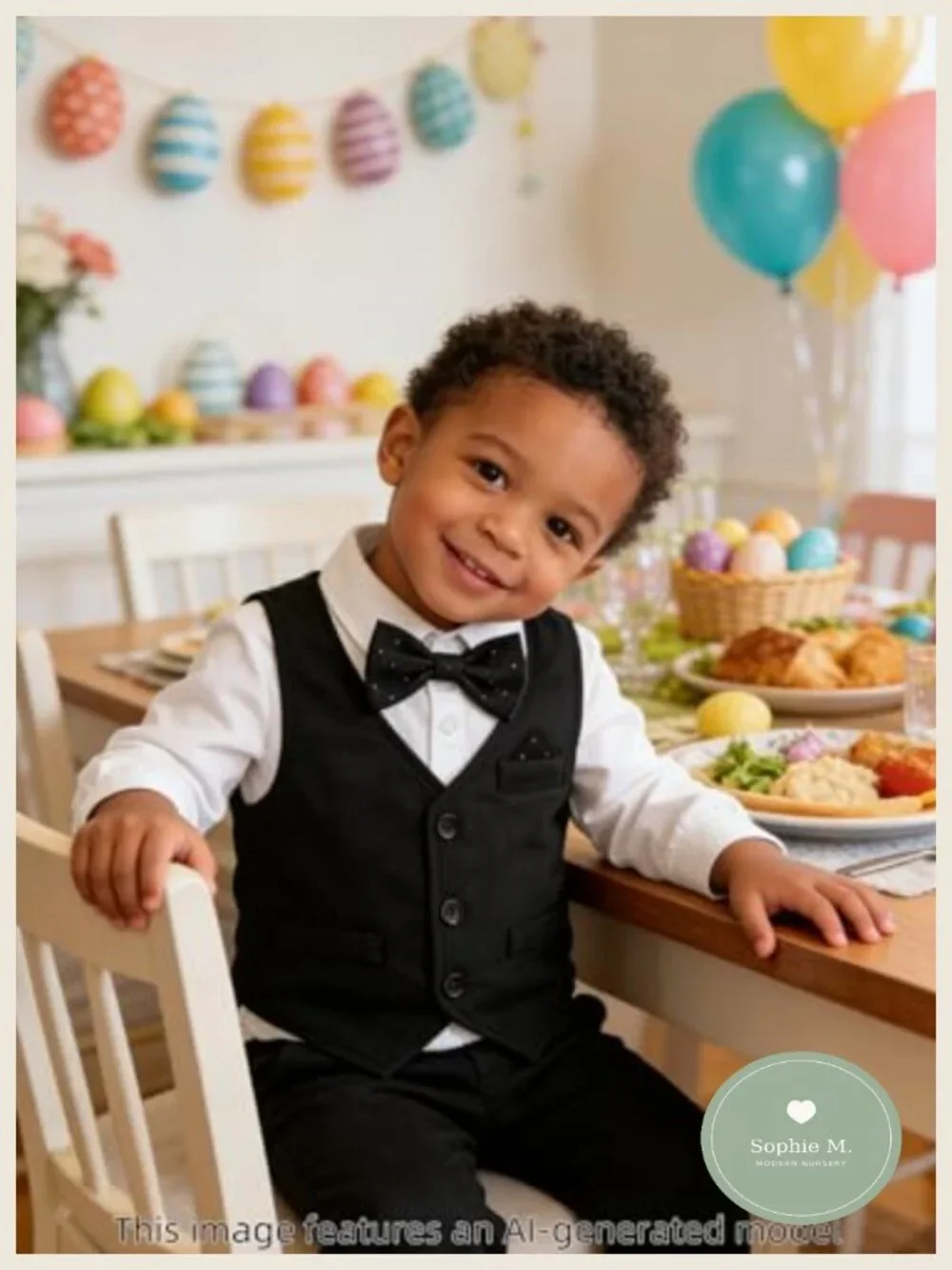 Baby Boy Tuxedo 3PC Suit Set Cotton Blend Formal Outfit Shirt Pants Vest Bowtie
